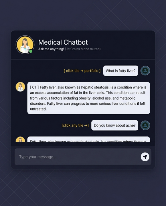 Medical Chatbot — A LangChain RAG assistant over a medical corpus, indexed in Pinecone. Every answer ships with its source.